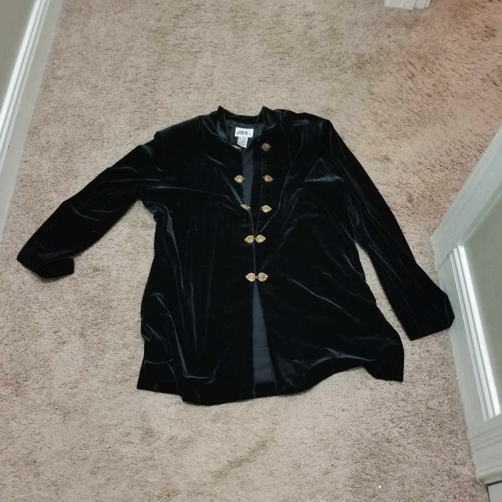 EUC black velvet jacket
